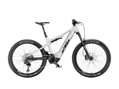 KTM MACINA LYCAN 772 Di2 FÉRFI Összteleszkópos elektromos MTB kerékpár - STARLIGHT SILVER+MATT BLACK - több méretben
