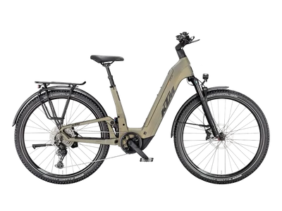 KTM MACINA AERA FS ELITE LFC UNISEX Elektromos összteleszkópos MTB kerékpár - OLIVE PEARL MATT - több méretben