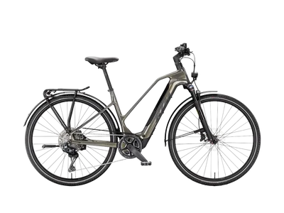 KTM MACINA SPORT SX ELITE Di2 NŐI Elektromos trekking- túra kerékpár - OLIVE PEARL - több méretben