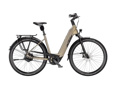 KTM MACINA CITY 810 BELT UNISEX Elektromos városi kerékpár - OLIVE PEARL MATT - több méretben