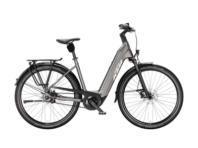 KTM MACINA CITY PX 830 BELT UNISEX Elektromos városi kerékpár - MACHINE GREY MATT - több méretben
