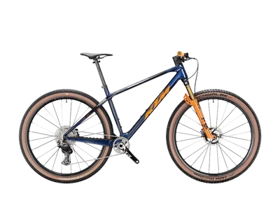 KTM MYROON EXONIC FÉRFI 29" MTB kerékpár - TRANSPARENT BLUE ON CARBON - több méretben