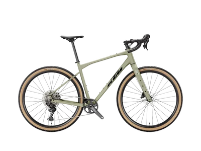 KTM GRAVELATOR 25 NŐI Gravel kerékpár - CARGO GREEN MATT - több méretben