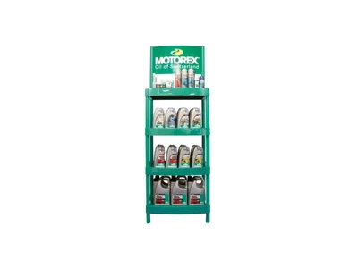 Motorex Shop műanyag álló display