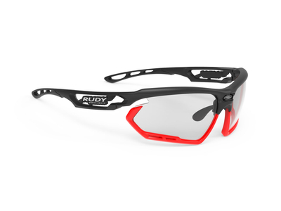 FOTONYK BLACK-RED FLUO BUMPERS/IMPACTX2 PHOTOCHROMIC BLACK kerékpáros szemüveg