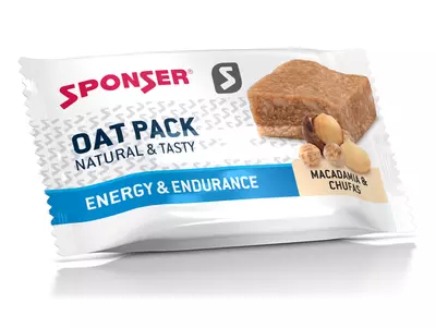Sponser Oat Pack energia zabszelet 60g, Makadámia
