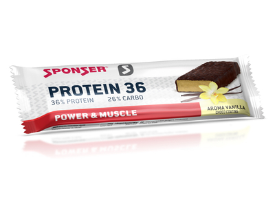 Sponser Protein 36 fehérjeszelet 50g, vanília