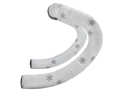 SUPACAZ BT-105 Super Sticky Kush bandázs - White w/ Black Stars + Ano Black Plugs