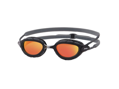 Zoggs Predator Titanium Gray Black Mirror Orange úszószemüveg