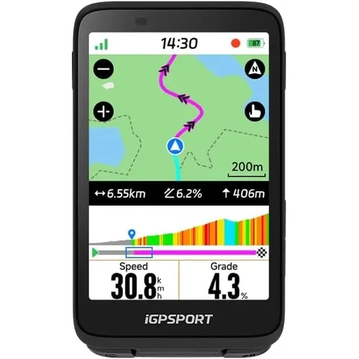 Computer iGPSPORT BiNavi fekete ajándék M80 adapter és védőfólia