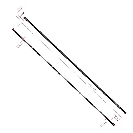 Küllő DT Swiss Aero comp egyenes 2.0/2.3/1,25x254 fekete