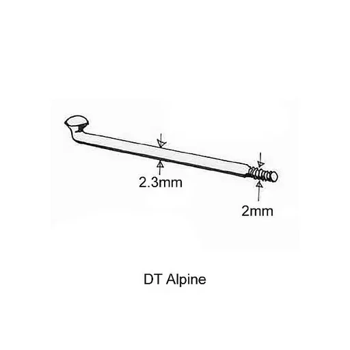 Küllő DT Swiss Alpine 2.34/2.0x292 fekete