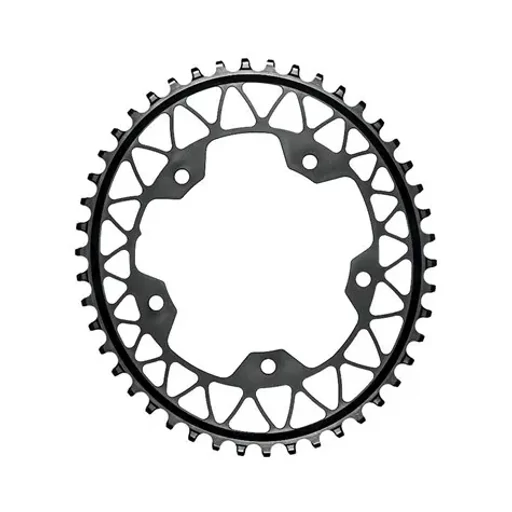 Lánckerék aB GRAVEL OVAL 110BCD 5 lyukas csavarokkal fekete 44T