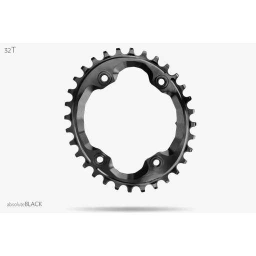 Lánckerék aB MTB OVAL XTR M9000 asszimetrikus N/W fekete 32T integrated threads
