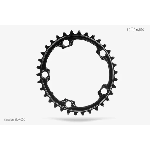 Lánckerék aB Országúti OVAL SRAM 110BCD 5 lyukas fekete 34T