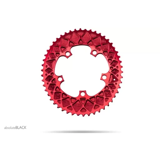 Lánckerék aB Országúti OVAL SRAM 110BCD 5 lyukas piros 50T