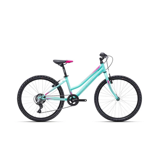 CTM MONY gyermek kerékpár 24" matt fekete/pink, méret: 13"
