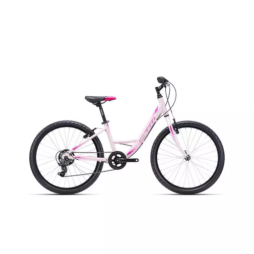 CTM MISSY gyermek kerékpár 24" matt rózsaszín/lila, méret: 13"