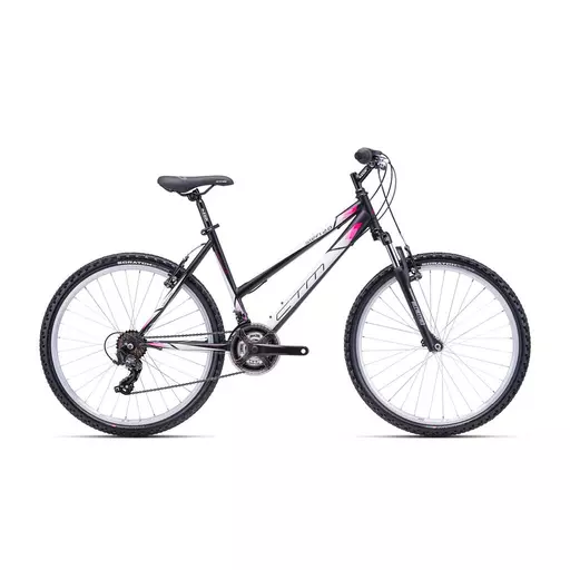 CTM STEFI 2.0 MTB 26" női kerékpár 26" matt fekete/pink, méret: L (18")