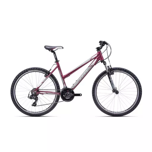 CTM SUZZY 1.0 MTB 26" női kerékpár 26" burgundy/szürke, méret: M (16")