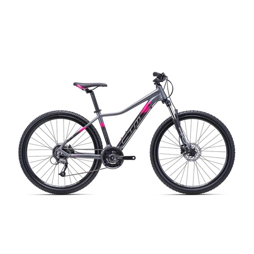 CTM CHARISMA 3.0 MTB 27,5" női kerékpár 27,5" matt szürke/pink, méret: M (16")