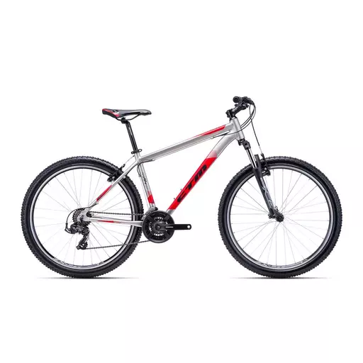 CTM REIN 1.0 MTB 27,5" kerékpár 27,5" matt szürke/piros, méret: XL (20")