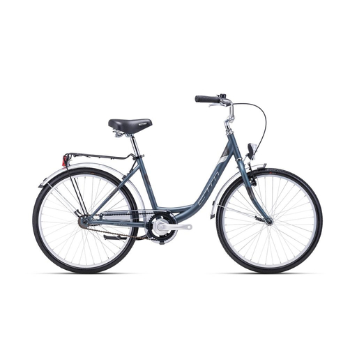 CTM SANDRA férfi City/Városi kerékpár, szürkészöld/ezüst