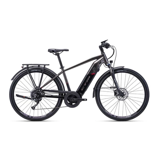 CTM METRIC C városi férfi e-bike kerékpár 28" bronz/fekete, méret: L (495 / 19,5")