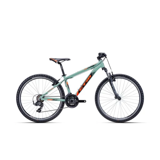 CTM TERRANO 1.0 gyermek kerékpár 26" matt világos military zöld/narancs, méret: M (16")