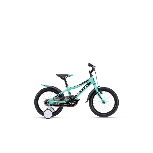 CTM FOXY gyermek kerékpár 16" türkíz/fekete, méret: 8"