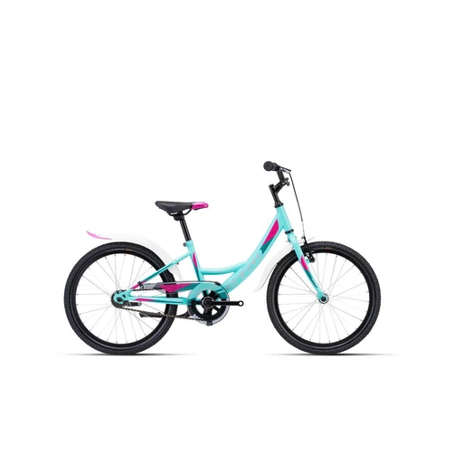 CTM MAGGIE 1.0 gyermek kerékpár 20" matt türkíz/pink, méret: 11"