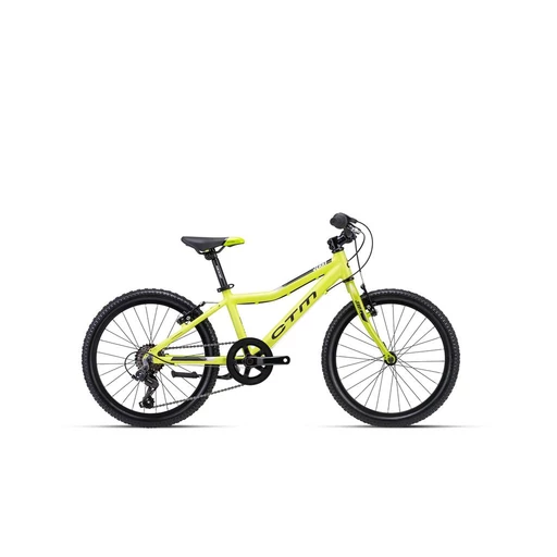 CTM JERRY 1.0 gyermek kerékpár 20" selyemfényű lime/fekete, méret: 11"