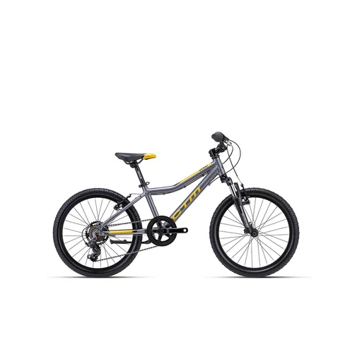 CTM JERRY 2.0 gyermek kerékpár 20" sötétszürke/mango, méret: 11"