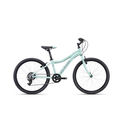 CTM ROCKY 1.0 gyermek kerékpár 24" gyöngyház türkíz, méret: 13"