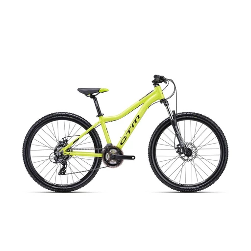 CTM ROCKY JUMP gyermek kerékpár 26" gyöngyház lime, méret: 14"