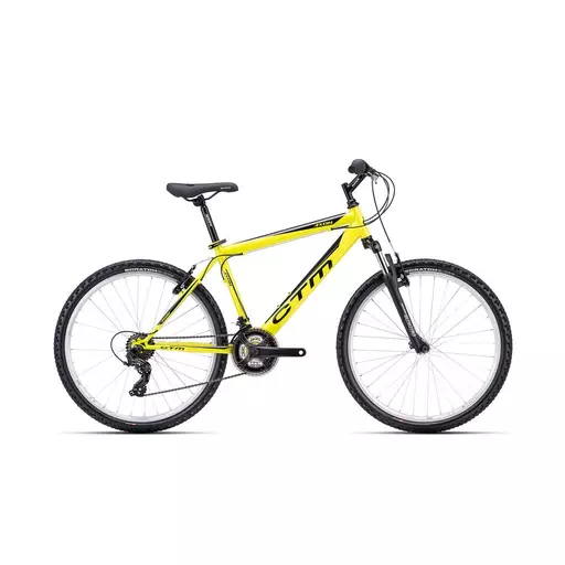 CTM AXON MTB kerékpár 26" citromsárga/fekete, méret: S (15")