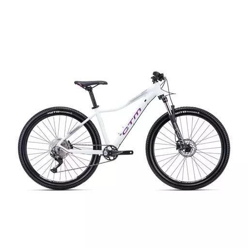 CTM CHARISMA 4.0 MTB női kerékpár 27,5" gyöngyház fehér/sötétlila, méret: L (18")