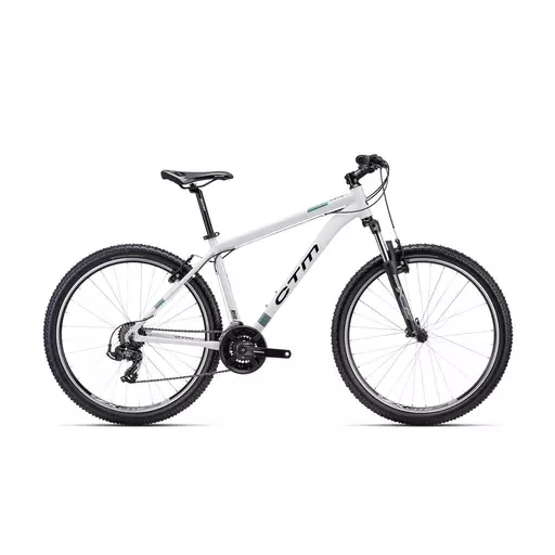 CTM REIN 1.0 MTB kerékpár 27,5" fehér/sötétzöld, méret: M (16")