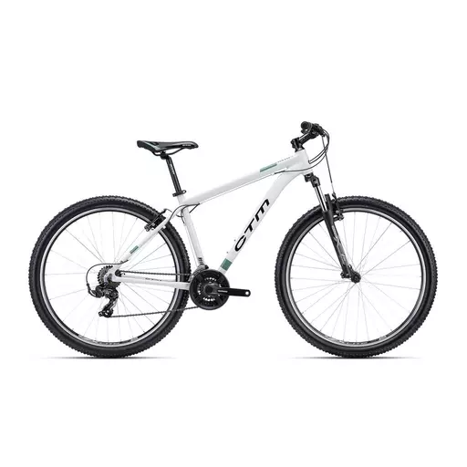 CTM REIN 1.0 MTB kerékpár 29" fehér/sötétzöld, méret: XL (22")