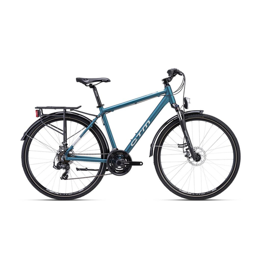 CTM TRANZ 2.0 TREK trekking kerékpár, 21 sebességes, matt blue grey színben - 2023 - férfi