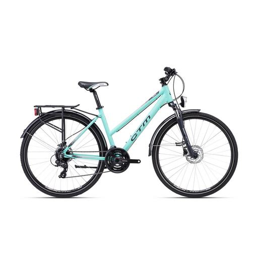 CTM MAXIMA 3.0 TREK trekking kerékpár, 24 sebességes, matt  turquoise színben - 2023 - női