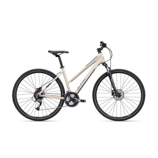 CTM BORA 2.0 cross trekking női kerékpár 28" matt capuccino/szürke, méret: M (16")