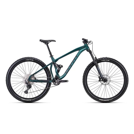 CTM SCROLL összteleszkópos MTB Enduro  kerékpár 29" matt sötétzöld, méret: M