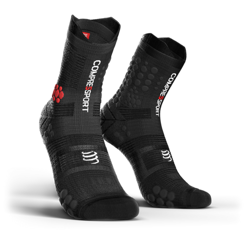 Compressport Pro Racing Socks v3.0 Trail fekete terepfutó zokni T3