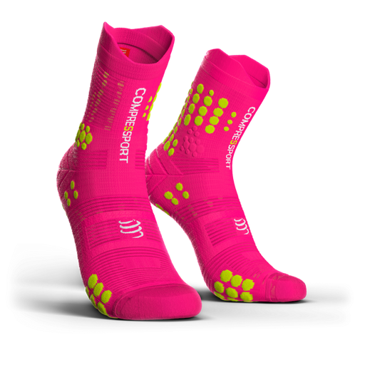 Compressport Pro Racing Socks v3.0 Trail pink terepfutó zokni T2