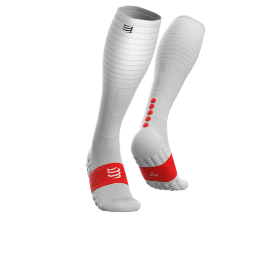 Compressport Full Socks Oxygen fehér kompressziós sportzokni  T3