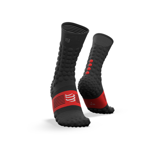 Compressport Pro Racing Socks v3.0 - fekete téli futózokni  T4