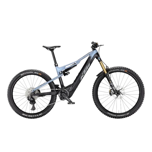 KTM MACINA PROWLER PRESTIGE CX-R Di2 FÉRFI Összteleszkópos elektromos MTB kerékpár - SHARK BLUE+METALLIC BLACK MATT - több méretben