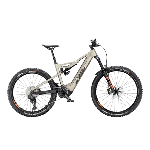 KTM MACINA PROWLER PRESTIGE 750 Di2 FÉRFI Összteleszkópos elektromos MTB kerékpár - PLATIN BRONZE+BLACK MATT - több méretben