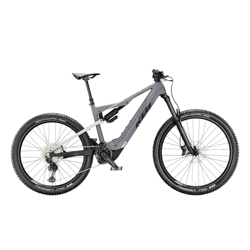KTM MACINA KAPOHO COMP LTD FÉRFI Összteleszkópos elektromos MTB kerékpár - GREY+DEW SILVER MATT - több méretben